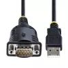 StarTech.com 0,91 m USB-jadakaabel, DB9 isane RS232 USB-muundur, Prolific kiip, USB-jadaport adapter PLC/printer/skanner/lüliti jaoks, USB-COM-pordi adapter, Windows/Mac