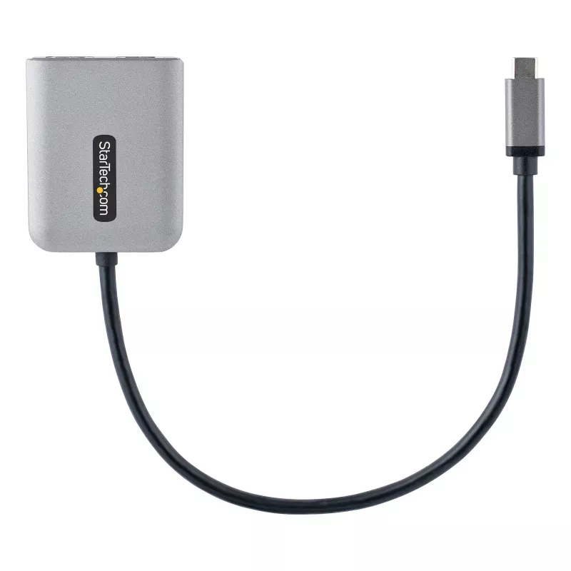 StarTech.com USB-C to Dual HDMI MST HUB - Dual HDMI 4K 60Hz - USB Type C multi monitori adapter sülearvutile 1ft/30cm kaabliga - DP 1.4 multi-stream-transpordi jaotur - USB-C HDMI jaotur