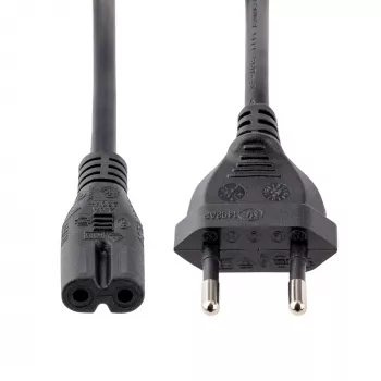 StarTech.com 1m (3ft) Laptop Power Cord, EU Plug to C7, 2.5A 250V, 18AWG, Laptop Replacement Cord, Printer Power kaabel, Laptop Charger Cord, Laptop Power Brick Cord - UL Listed