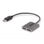 StarTech.com 2-pordine DisplayPort MST jaotur, kahekordne 4K 60 Hz, DP - 2x DisplayPort monitoriadapter, DP 1.4 mitme monitori videoadapter, sisseehitatud 1 jala (30 cm) kaabel, USB-toitega, ainult Windowsile