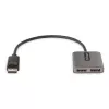 StarTech.com 2-pordine DisplayPort MST jaotur, kahekordne 4K 60 Hz, DP - 2x DisplayPort monitoriadapter, DP 1.4 mitme monitori videoadapter, sisseehitatud 1 jala (30 cm) kaabel, USB-toitega, ainult Windowsile