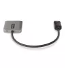 StarTech.com 2-pordine DisplayPort MST jaotur, kahekordne 4K 60 Hz, DP - 2x DisplayPort monitoriadapter, DP 1.4 mitme monitori videoadapter, sisseehitatud 1 jala (30 cm) kaabel, USB-toitega, ainult Windowsile