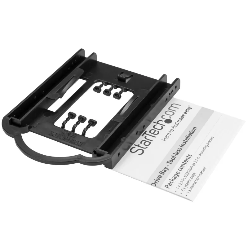 StarTech.com 2,5-tolline SSD/HDD paigaldusklamber 3,5-tollise draivišahti jaoks – tööriistadeta paigaldus