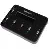 StarTech.com eraldiseisev 1 kuni 5 USB-mälupulga dubleerija ja kustutaja, mitme USB-mälupulga kopeerija, süsteemi- ja faili- ning kogu ketta kopeerimine kiirusega 1,5 GB/min, ühe- ja 3-käiguline kustutamine, LCD-ekraan - TAA