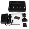 StarTech.com eraldiseisev 1 kuni 5 USB-mälupulga dubleerija ja kustutaja, mitme USB-mälupulga kopeerija, süsteemi- ja faili- ning kogu ketta kopeerimine kiirusega 1,5 GB/min, ühe- ja 3-käiguline kustutamine, LCD-ekraan - TAA