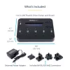 StarTech.com eraldiseisev 1 kuni 5 USB-mälupulga dubleerija ja kustutaja, mitme USB-mälupulga kopeerija, süsteemi- ja faili- ning kogu ketta kopeerimine kiirusega 1,5 GB/min, ühe- ja 3-käiguline kustutamine, LCD-ekraan - TAA