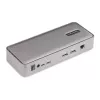StarTech.com kahe sülearvuti USB-C KVM-dokkimisjaam, kahe monitori 4K 60Hz DisplayPort-dokk, 5-pordiline USB-jaotur, GbE, 90W/45W toiteedastus kahele sülearvutile, Windows/Mac, 2-host KVM-dokk - TAA
