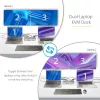 StarTech.com kahe sülearvuti USB-C KVM-dokkimisjaam, kahe monitori 4K 60Hz DisplayPort-dokk, 5-pordiline USB-jaotur, GbE, 90W/45W toiteedastus kahele sülearvutile, Windows/Mac, 2-host KVM-dokk - TAA
