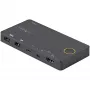 StarTech.com 2 pordiga hübriidne USB-A + HDMI ja USB-C KVM-lüliti - üks 4K 60 Hz HDMI 2.0 monitor - kompaktne laua- ja/või sülearvuti HDMI KVM-lüliti - USB siinitoitel - Thunderbolt 3 ühilduv