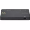 StarTech.com 2 pordiga hübriidne USB-A + HDMI ja USB-C KVM-lüliti - üks 4K 60 Hz HDMI 2.0 monitor - kompaktne laua- ja/või sülearvuti HDMI KVM-lüliti - USB siinitoitel - Thunderbolt 3 ühilduv