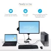 StarTech.com 2 pordiga hübriidne USB-A + HDMI ja USB-C KVM-lüliti - üks 4K 60 Hz HDMI 2.0 monitor - kompaktne laua- ja/või sülearvuti HDMI KVM-lüliti - USB siinitoitel - Thunderbolt 3 ühilduv