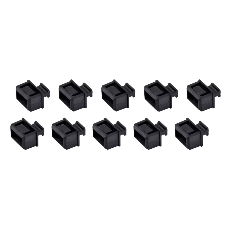 StarTech.com SFP-tolmu katted - 10 tk pakend, SFP, kummist, must, võrgukommutaator, 14,6 mm, 10,1 mm