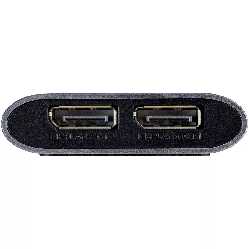 StarTech.com Thunderbolt–Dual-DisplayPort-adapter DP 1.4, kahe 4K 60 Hz või ühe 8K/5K Thunderbolt–DP-muundur, 2x DisplayPort-kuvarivideoadapter – Mac ja Windows