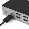 StarTech.com USB-C & USB-A dokk – hübriiduniversaalne kolme monitoriga sülearvuti dokkimisjaam DisplayPort ja HDMI 4K 60Hz – 85 W toiteedastus, 6x USB-jaotur, GbE, heli – USB 3.1 Gen 2 10Gbps – TAA