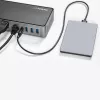 StarTech.com USB-C & USB-A dokk – hübriiduniversaalne kolme monitoriga sülearvuti dokkimisjaam DisplayPort ja HDMI 4K 60Hz – 85 W toiteedastus, 6x USB-jaotur, GbE, heli – USB 3.1 Gen 2 10Gbps – TAA