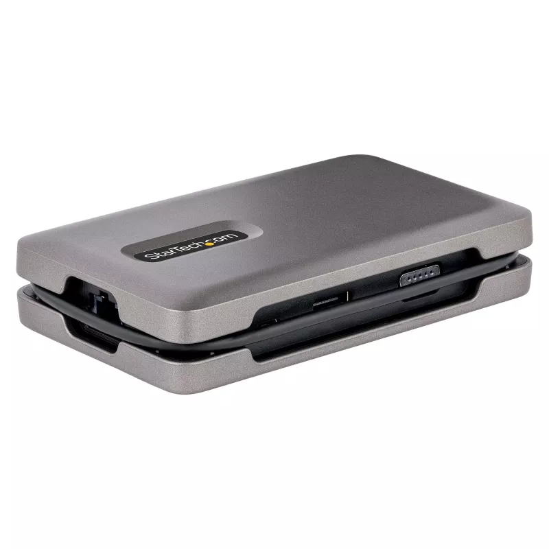 StarTech.com USB-C kahe monitoriga mitmepordiadapter, kuni 4K 60 Hz USB-C DP Alt Mode videoväljund ja HDMI 2.0 või 1080p VGA, 100 W PD läbiv laadimine, USB USB-C minidokk, USB-C dokkimisjaam, MST jaotur