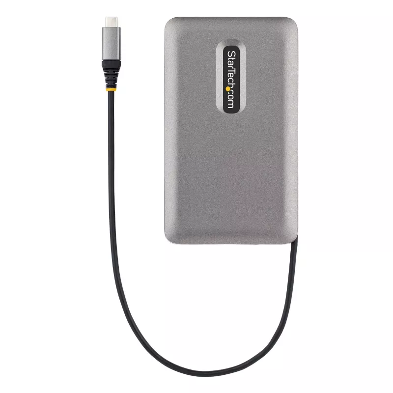 StarTech.com USB-C kahe monitoriga mitmepordiadapter, kuni 4K 60 Hz USB-C DP Alt Mode videoväljund ja HDMI 2.0 või 1080p VGA, 100 W PD läbiv laadimine, USB USB-C minidokk, USB-C dokkimisjaam, MST jaotur