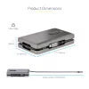 StarTech.com USB-C kahe monitoriga mitmepordiadapter, kuni 4K 60 Hz USB-C DP Alt Mode videoväljund ja HDMI 2.0 või 1080p VGA, 100 W PD läbiv laadimine, USB USB-C minidokk, USB-C dokkimisjaam, MST jaotur