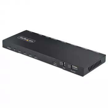 StarTech.com 4-pordiline HDMI-jaotur, 4K 60Hz HDMI 2.0 video, 4K HDMI-jaotur koos sisseehitatud skaleerijaga, HDMI-jaotur 1 sisend 4 väljundit, 3,5 mm/optiline heliport, HDMI kuvari/väljundi jaotur