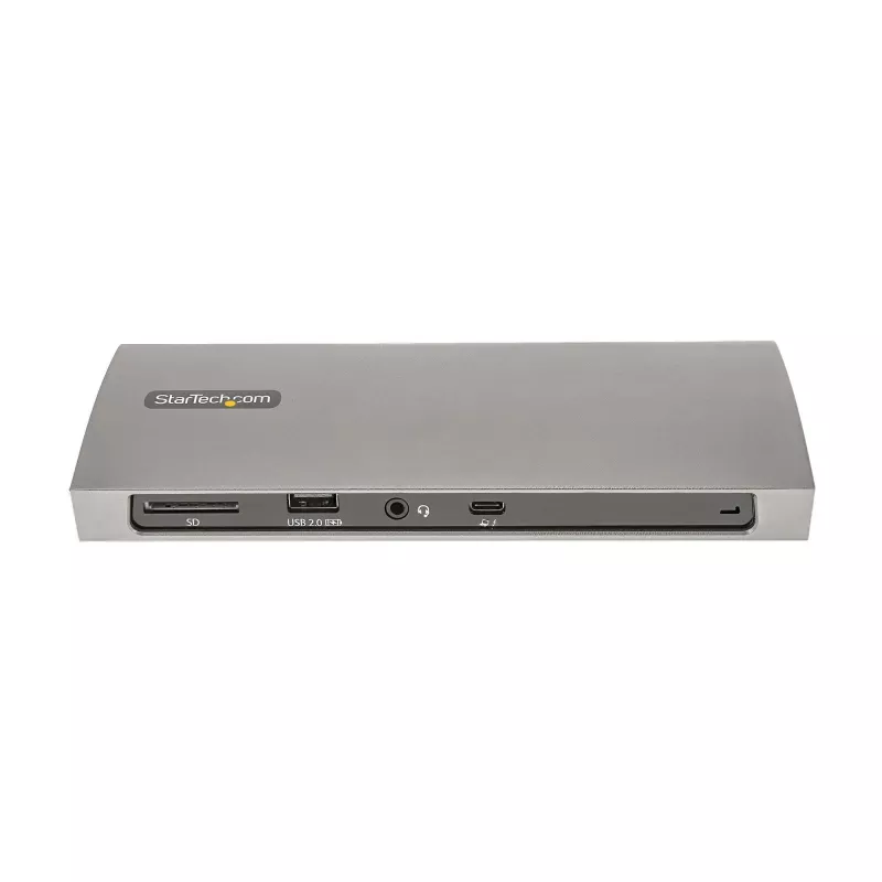 StarTech.com Thunderbolt 4 dokk, 96W toiteedastus, üks 8K/kaks monitori 4K 60Hz, 3xTB4/USB4 porti, 4xUSB-A, SD, GbE, Thunderbolt 4 dokkimisjaam Windowsile või TB3 MacBookile, 0,8m kaabel
