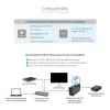 StarTech.com Thunderbolt 4 dokk, 96W toiteedastus, üks 8K/kaks monitori 4K 60Hz, 3xTB4/USB4 porti, 4xUSB-A, SD, GbE, Thunderbolt 4 dokkimisjaam Windowsile või TB3 MacBookile, 0,8m kaabel