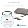 StarTech.com Thunderbolt 4 dokk, 96W toiteedastus, üks 8K/kaks monitori 4K 60Hz, 3xTB4/USB4 porti, 4xUSB-A, SD, GbE, Thunderbolt 4 dokkimisjaam Windowsile või TB3 MacBookile, 0,8m kaabel