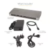 StarTech.com Thunderbolt 4 dokk, 96W toiteedastus, üks 8K/kaks monitori 4K 60Hz, 3xTB4/USB4 porti, 4xUSB-A, SD, GbE, Thunderbolt 4 dokkimisjaam Windowsile või TB3 MacBookile, 0,8m kaabel