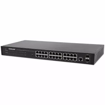 Intellinet 24-pordiline võrgulüliti, 24 porti (RJ45), raami paigaldatav, Gigabit, 4 SFP, Etherneti veebi-nutikas, 10/100/1000 Mbit