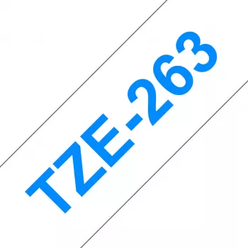 Label tape Brother TZe263 36mm Blue on Valge