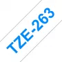 Label tape Brother TZe263 36mm Blue on Valge