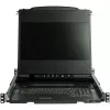 StarTech.com Kahe siiniga raami paigaldatav KVM-konsool HD 1080p - ühe pordiga DVI/VGA KVM koos 17-tollise LCD-ekraaniga serveriraami jaoks - täisfunktsionaalne 1U LCD KVM-sahtel kaablitega - USB tugi - 44230 MTBF