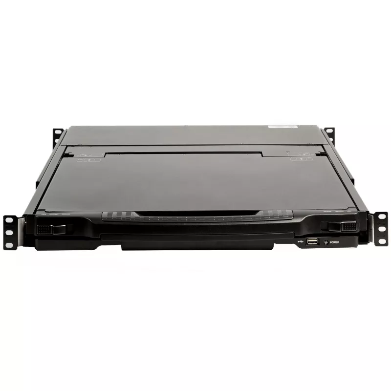 StarTech.com Kahe siiniga raami paigaldatav KVM-konsool HD 1080p - ühe pordiga DVI/VGA KVM koos 17-tollise LCD-ekraaniga serveriraami jaoks - täisfunktsionaalne 1U LCD KVM-sahtel kaablitega - USB tugi - 44230 MTBF