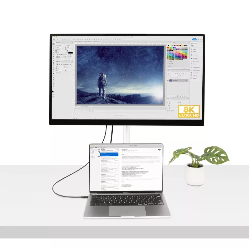 StarTech.com 1,6 jala pikkune Thunderbolt 4 kaabel - 40 Gbps - 100 W PD - 4K/8K video - Inteli sertifitseeritud Thunderbolti kaabel - Ühildub USB 4/Thunderbolt 3/USB 3.2/USB USB-C/DisplayPortiga