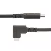 StarTech.com 3ft (1m) Robustne nurga-USB-C kaabel, USB 3.2 Gen 2 (10 Gbps), täisfunktsionaalne USB-C–USB-C andmeedastuskaabel, 4K 60Hz DP Alt Mode, 100W toiteedastus – 90-kraadine USB USB-C kaabel