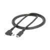 StarTech.com 3ft (1m) Robustne nurga-USB-C kaabel, USB 3.2 Gen 2 (10 Gbps), täisfunktsionaalne USB-C–USB-C andmeedastuskaabel, 4K 60Hz DP Alt Mode, 100W toiteedastus – 90-kraadine USB USB-C kaabel