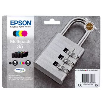 Epson Padlock hulgipakend 4 värvi 35 DURABrite Ultra tindid
