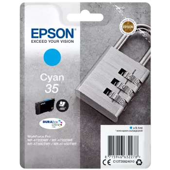 Epson Padlock Singlepack tsüaan 35 DURABrite Ultra Ink