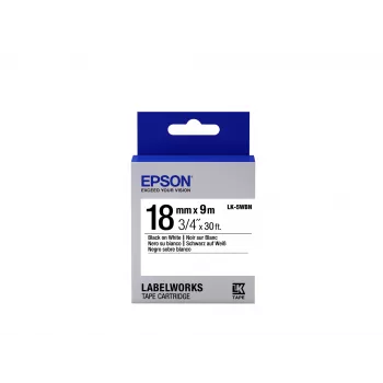 Epson Label Cartridge Standard LK-5WBN must/valge 18mm (9m)