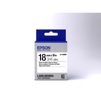 Epson Label Cartridge Standard LK-5WBN must/valge 18mm (9m)