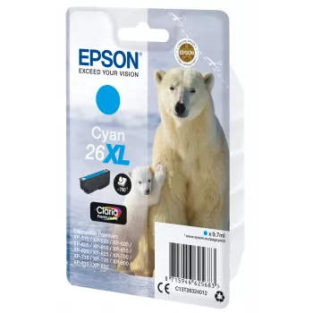 Epson Polar bear Singlepack tsüaan 26XL Claria Premium Ink