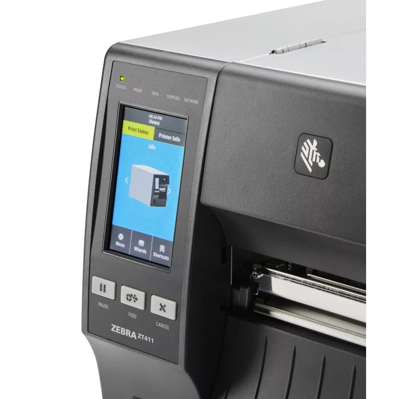 Zebra ZT411 600 x 600 DPI juhtmega ja juhtmeta termoülekande POS-printer