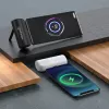 Manhattan akupank integreeritud USB-C pistikuga, 5000 mAh, kuni 10 W väljundvõimsus, tugijalg kasutamiseks laadimistelefonihoidikuna, must, üheaastane garantii