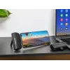 Manhattan akupank integreeritud USB-C pistikuga, 5000 mAh, kuni 10 W väljundvõimsus, tugijalg kasutamiseks laadimistelefonihoidikuna, must, üheaastane garantii