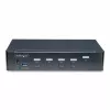 StarTech.com 4-pordiline DisplayPort KVM-lüliti, üks 4K 60Hz monitor, 6 USB-porti, nupu- ja kiirklahvivahetus, DisplayPort 1.2, OS-sõltumatu, TAA ühilduv