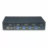 StarTech.com 4-pordiline DisplayPort KVM-lüliti, üks 4K 60Hz monitor, 6 USB-porti, nupu- ja kiirklahvivahetus, DisplayPort 1.2, OS-sõltumatu, TAA ühilduv