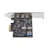 StarTech.com 5-pordiline USB PCIe-kaart, USB 3.2 10 Gbps, PCI Express kaart 4x USB-C pordi ja 1x USB-A sisemise pordiga, USB PCIe-kontrollerkaart, Windows/macOS/Linux
