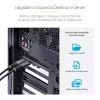StarTech.com 5-pordiline USB PCIe-kaart, USB 3.2 10 Gbps, PCI Express kaart 4x USB-C pordi ja 1x USB-A sisemise pordiga, USB PCIe-kontrollerkaart, Windows/macOS/Linux