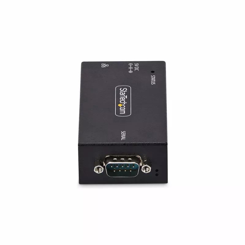 StarTech.com 1-pordine jada-Ethernet-adapter, IP seadmeserver kaug-RS-232 seadmete jaoks, seinale/DIN-liistule paigaldatav, metallkorpus, RJ45 LAN-DB9 jadamuuundur