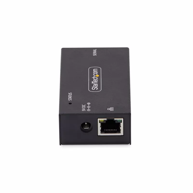 StarTech.com 1-pordine jada-Ethernet-adapter, IP seadmeserver kaug-RS-232 seadmete jaoks, seinale/DIN-liistule paigaldatav, metallkorpus, RJ45 LAN-DB9 jadamuuundur