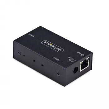 StarTech.com 1-pordiline jada-Etherneti adapter, 802.3af PoE IP jadaseadmeserver RS232 kaugseadmetele, seinale/DIN-liistule paigaldatav, RJ45 LAN-DB9 jadamuundur, TAA